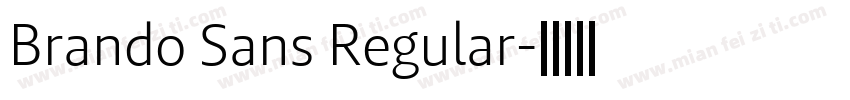 Brando Sans Regular字体转换